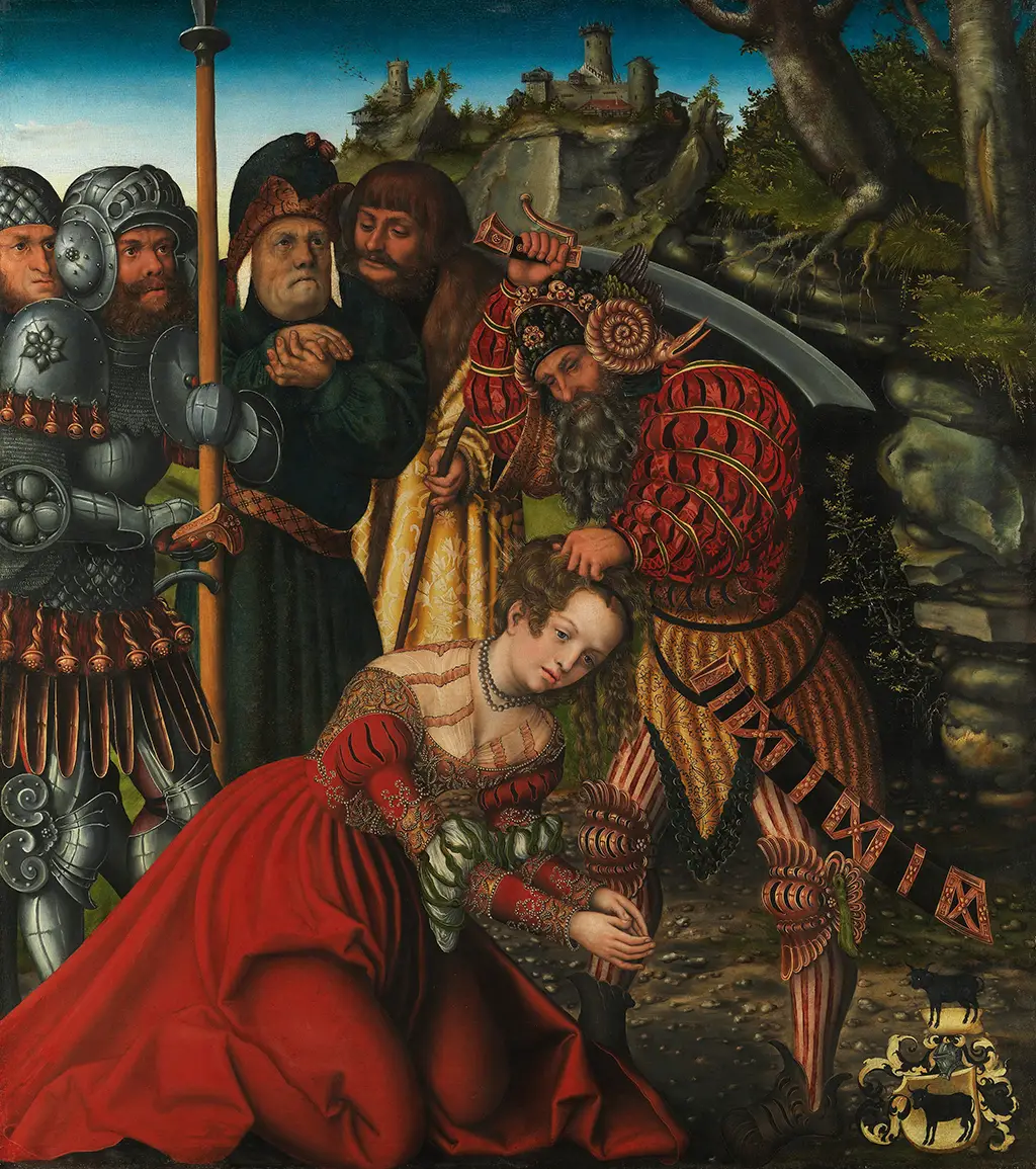 The Martyrdom of Saint Barbara in Detail Lucas Cranach